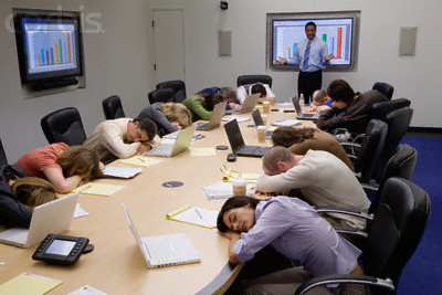Boring Presentation --- Image by © Corbis