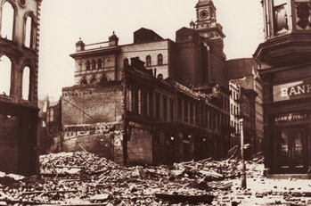 1906년 대지진의 폐허위에서 사업을 시작한 BoA. 