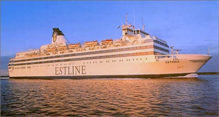 ▲ 1994년 9월 28일 발트 해역에서 침몰한 카페리 에스토니아 호. ⓒ 
