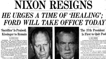 리처드 닉슨의 워터게이트 스캔들과 탄핵, 그리고 사임