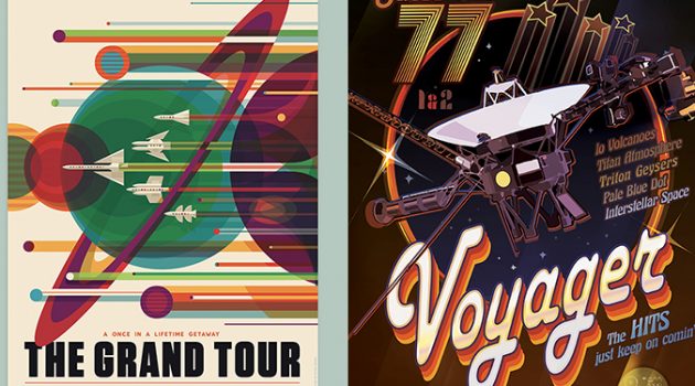 보이저 호 발사 40주년 기념, 나사에서 배포한 포스터