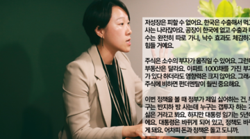 김효진 인터뷰: “일본과 같은 부동산 폭락은 오지 않는다” 한국 부동산이 여전히 싼 이유