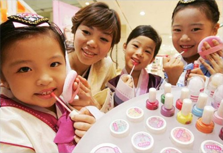 급성장하고 있는 한국 어린이용 화장품 시장