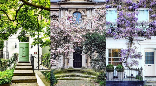 영국 런던의 가장 아름다운 현관문들