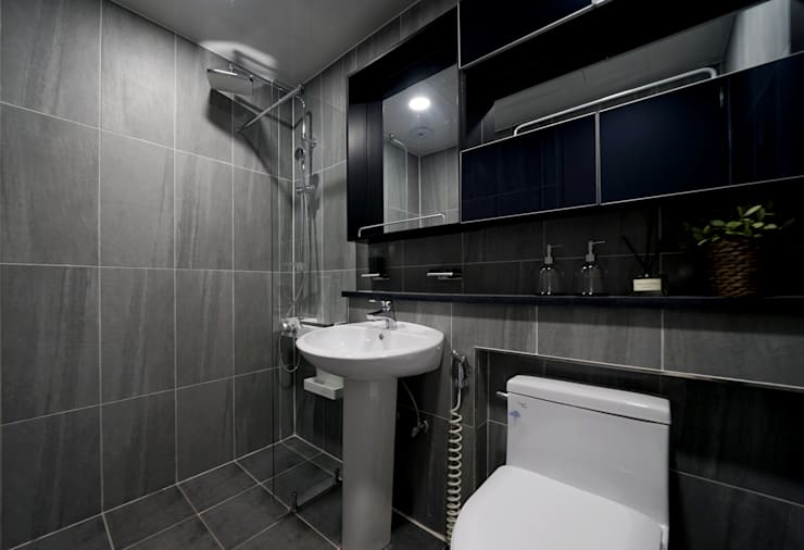 모던 인더스트리얼, 파주 빌라 프로젝트: 디자인 아버의 욕실