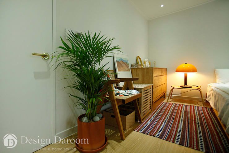 암사동 한강포스파크 25py 침실: Design Daroom 디자인다룸의 침실
